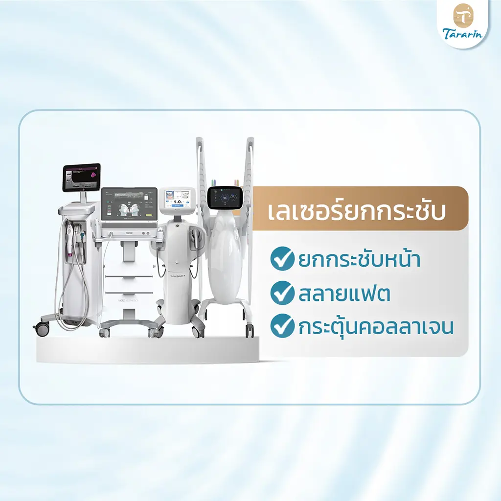เลเซอร์ยกกระชับ ลดเหนียง เก็บแก้ม กระชับกรอบหน้า